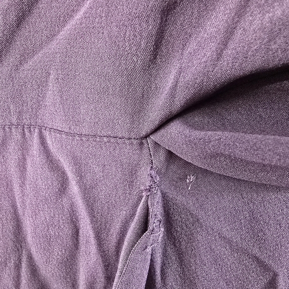 Reiss Melissa Cape Cutout Back Aubergine Midi Dress Gown Size 8 Drapey Draped - Picture 6 of 16